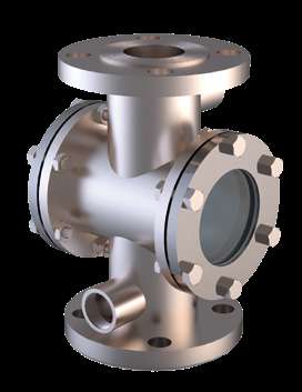 Sight flow indicators — stainless steel jacketed double window sight flow indicator